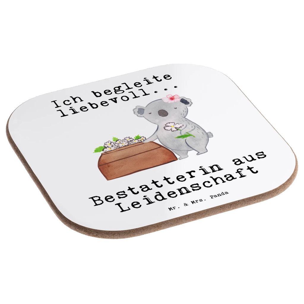Square coaster undertaker Passion breakfast, party, gifts, gift, presents, Coasters, glass coasters, gift idea, best, farewell gift, passing exam, anniversary, retirement, promotion, job start, sayings, funny, profession
