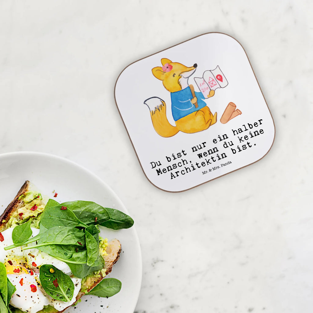 Square coaster female architect Heart breakfast, Coasters, party, gift, gifts, presents, glass coasters, gift idea, best, farewell gift, passing exam, anniversary, retirement, promotion, job start, sayings, funny, profession