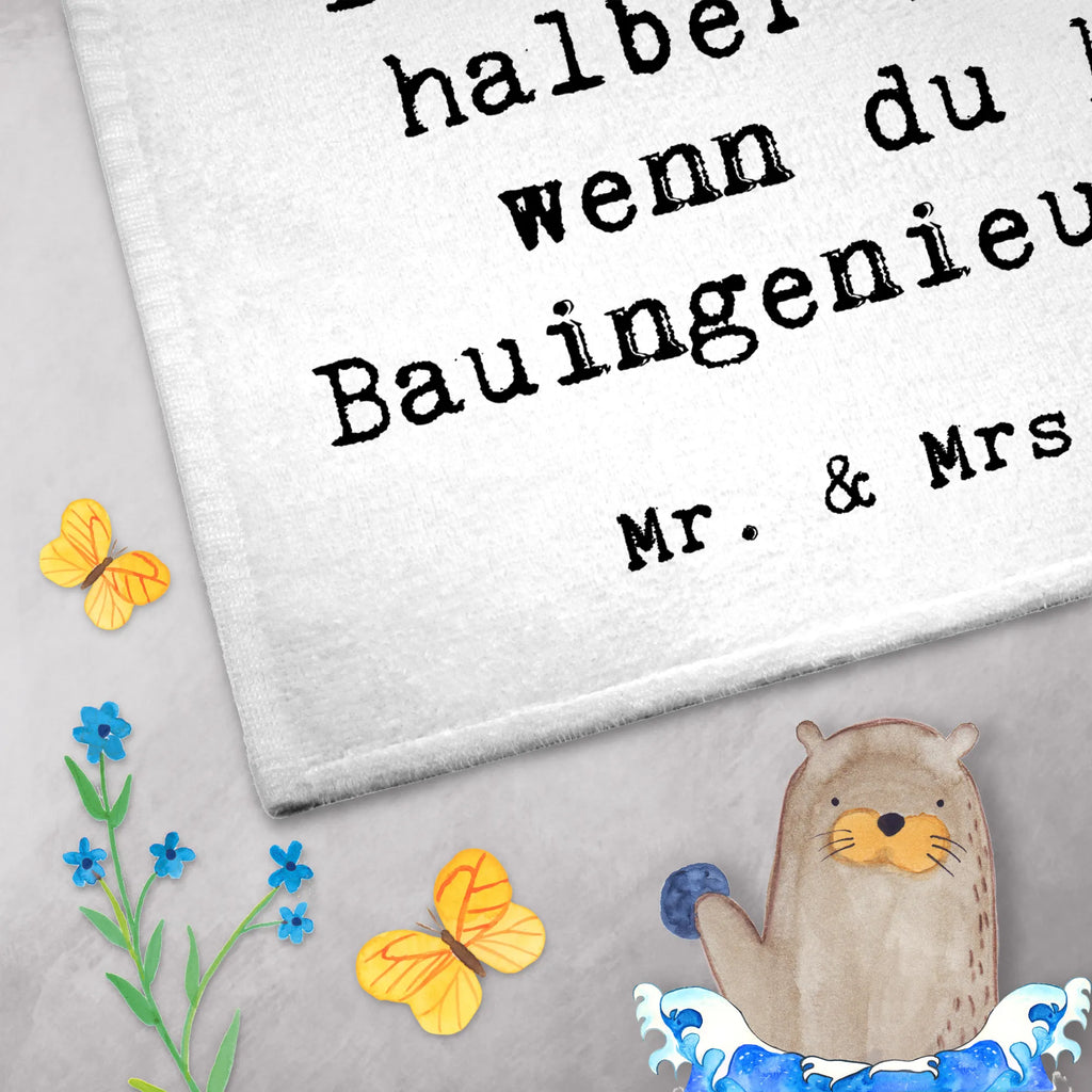 Guest towel civil engineer Heart guest towels, towel, 50 x 30, Guest towel, hand towels, gift, gift idea, best, farewell gift, passing exam, anniversary, retirement, promotion, job start, sayings, funny, profession