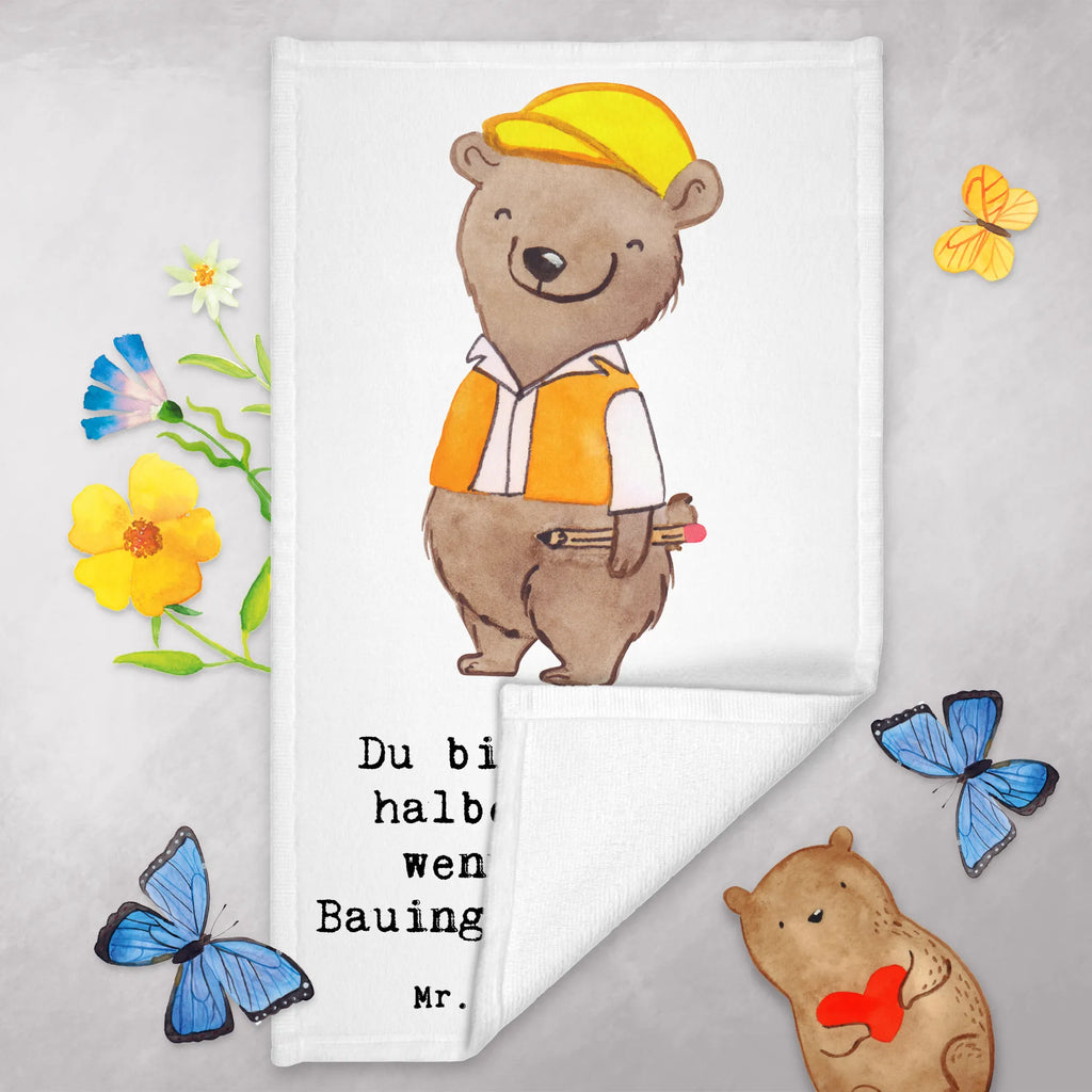 Guest towel civil engineer Heart guest towels, towel, 50 x 30, Guest towel, hand towels, gift, gift idea, best, farewell gift, passing exam, anniversary, retirement, promotion, job start, sayings, funny, profession