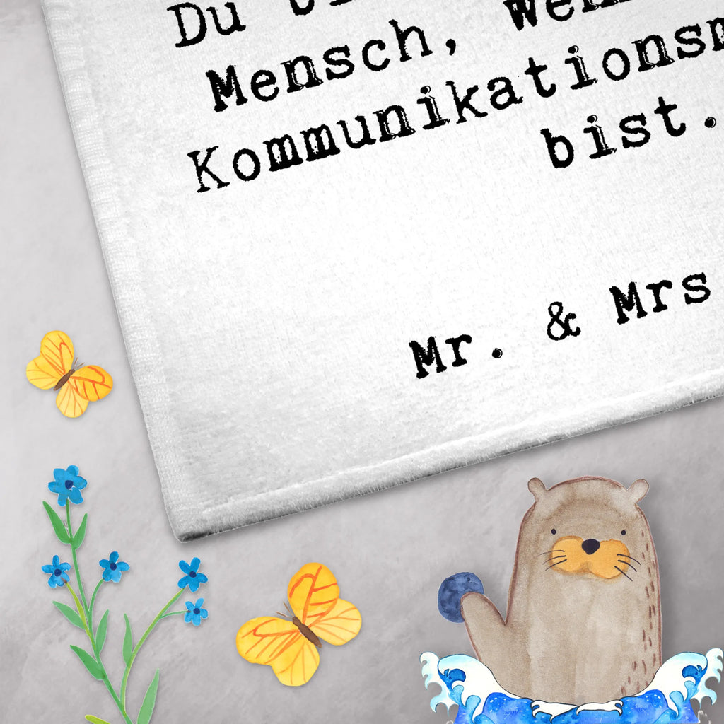 Guest towel Communications Manager Heart 50 x 30, guest towels, hand towels, Guest towel, towel, gift, gift idea, best, farewell gift, passing exam, anniversary, retirement, promotion, job start, sayings, funny, profession