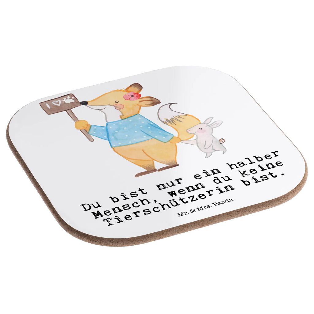 Square coaster Animal rights activist Heart gifts, breakfast, Coasters, gift, presents, glass coasters, party, gift idea, best, farewell gift, passing exam, anniversary, retirement, promotion, job start, sayings, funny, profession