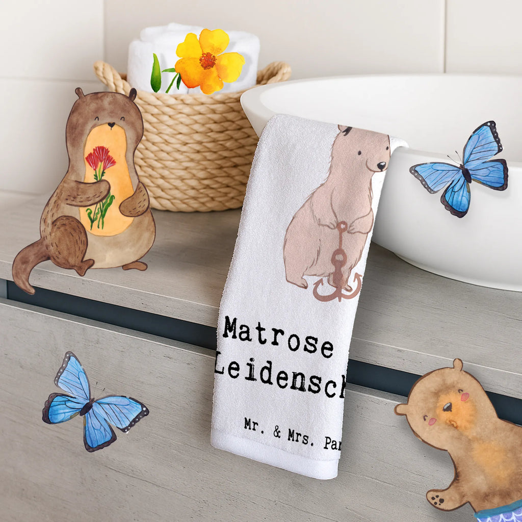 Guest towel Sailor Passion guest towels, towel, Guest towel, 50 x 30, hand towels, gift, gift idea, best, farewell gift, passing exam, anniversary, retirement, promotion, job start, sayings, funny, profession