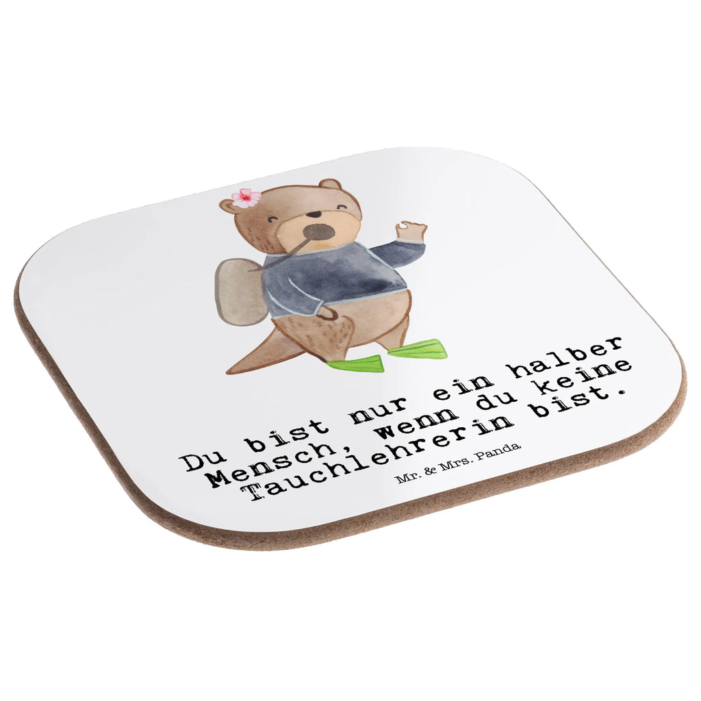 Podkładka Instruktorka nurkowania serce Zawód, Wykształcenie, Jubileusz, Pożegnanie, Emerytura, Kolega, Koleżanka, Prezent, Dawać, Pracownik, Współpracownik, Firma, Dziękuję, Dziękuję bardzo