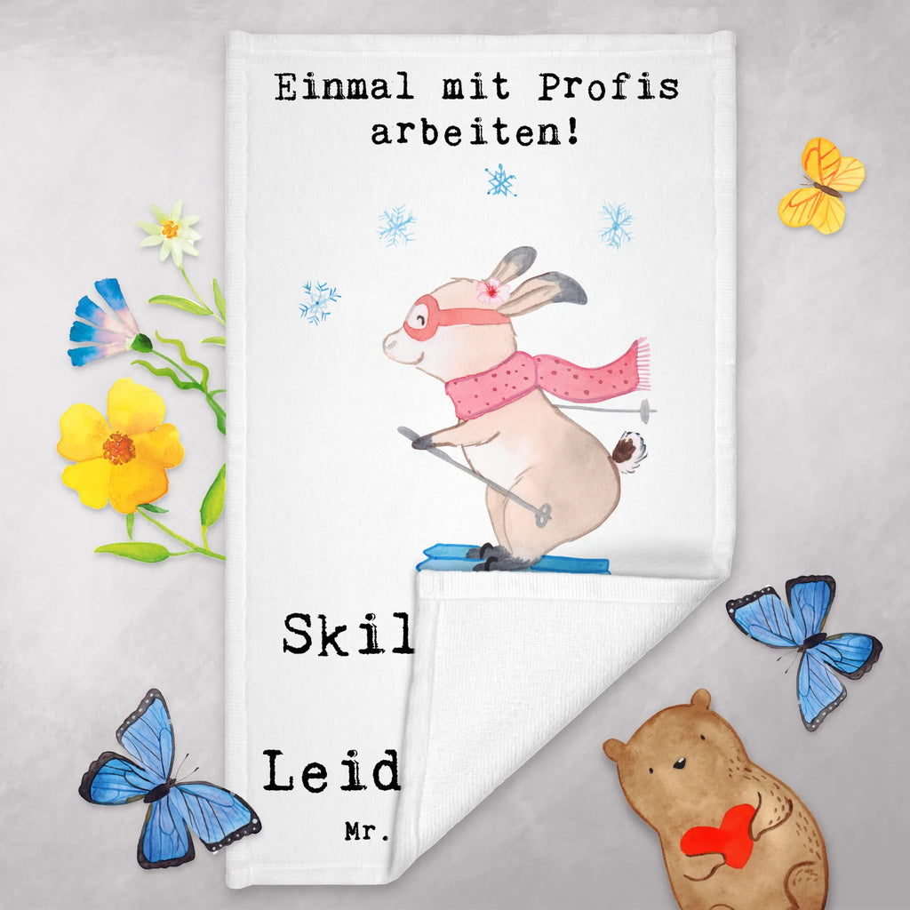 Guest towel female ski instructor Passion towel, guest towels, 50 x 30, Guest towel, hand towels, gift, gift idea, best, farewell gift, passing exam, anniversary, retirement, promotion, job start, sayings, funny, profession