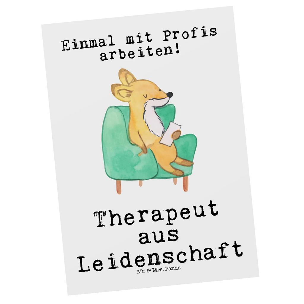 Postcard Therapist Passion invitation card, paper, postcards, letter, invitation, card, gift, gift card, Postcard, gift idea, best, farewell gift, passing exam, anniversary, retirement, promotion, job start, sayings, funny, profession