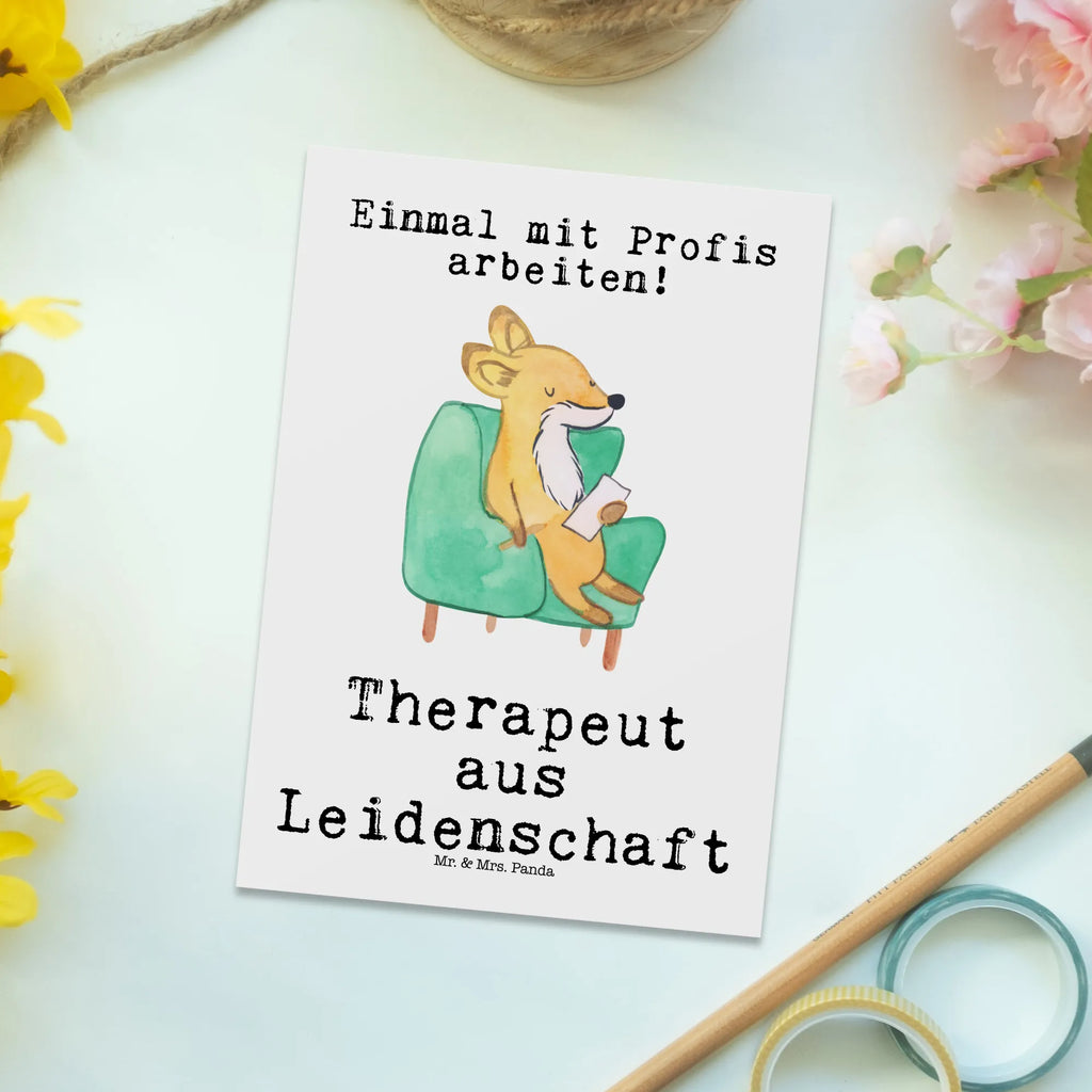 Postcard Therapist Passion invitation card, paper, postcards, letter, invitation, card, gift, gift card, Postcard, gift idea, best, farewell gift, passing exam, anniversary, retirement, promotion, job start, sayings, funny, profession