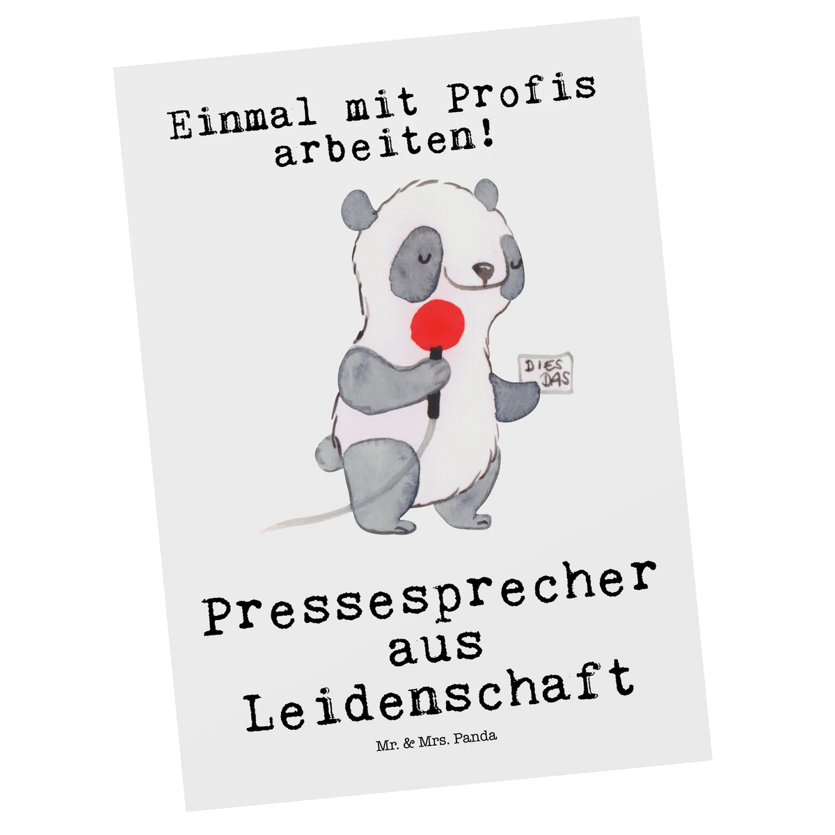 Postcard Press Spokesperson Passion postcards, gift, paper, card, Postcard, invitation card, gift card, invitation, letter, gift idea, best, farewell gift, passing exam, anniversary, retirement, promotion, job start, sayings, funny, profession