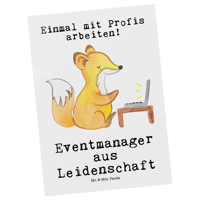 Postkarte Eventmanager Leidenschaft