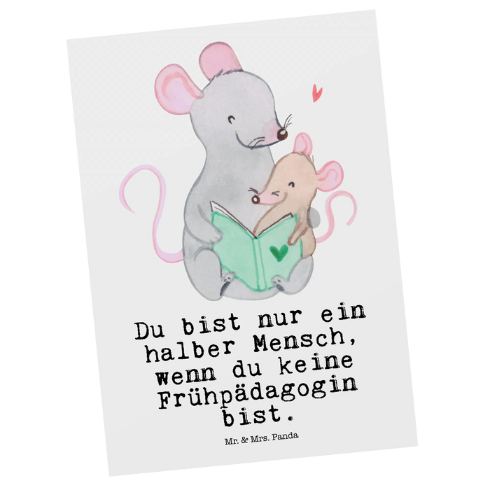 Postkarte Frühpädagogin Herz