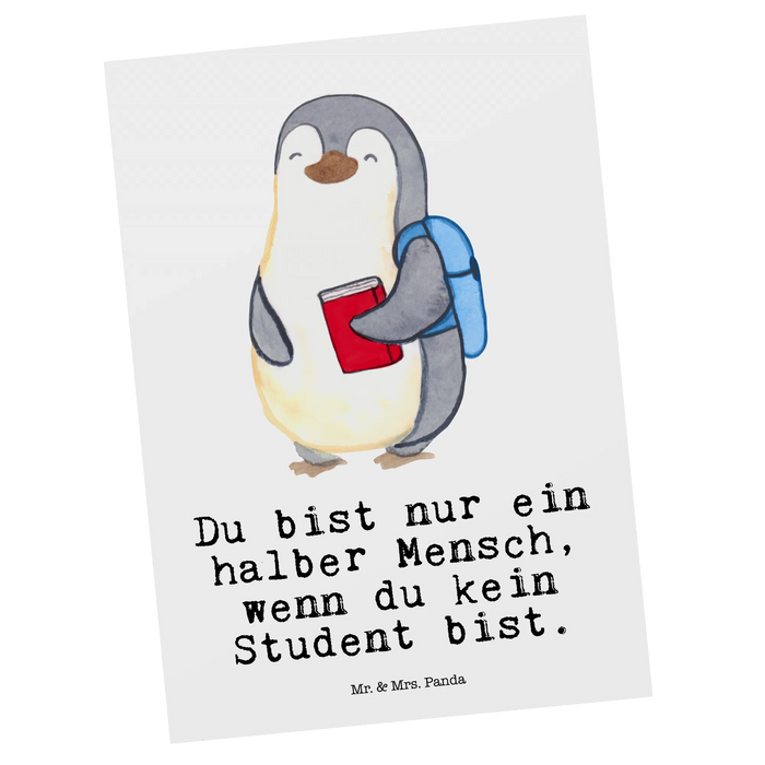 Postkarte Student Herz