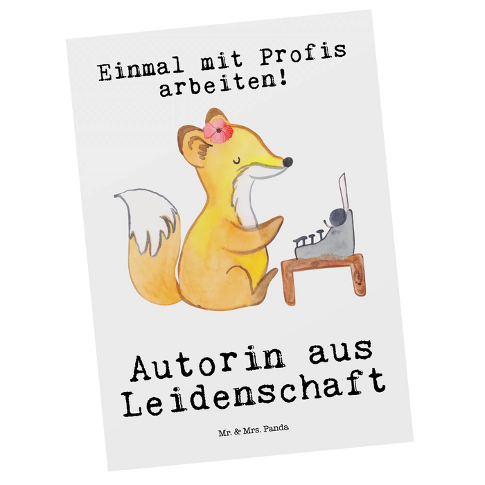 Postcard Author Passion