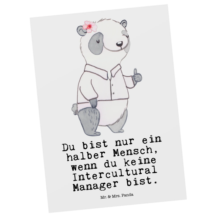 Postkarte Intercultural Manager Herz
