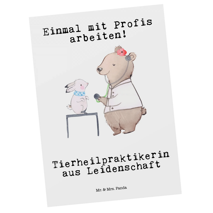 Postcard Animal Naturopath passion