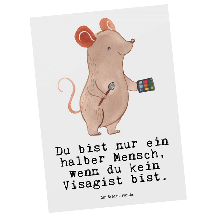 Postkarte Visagist Herz