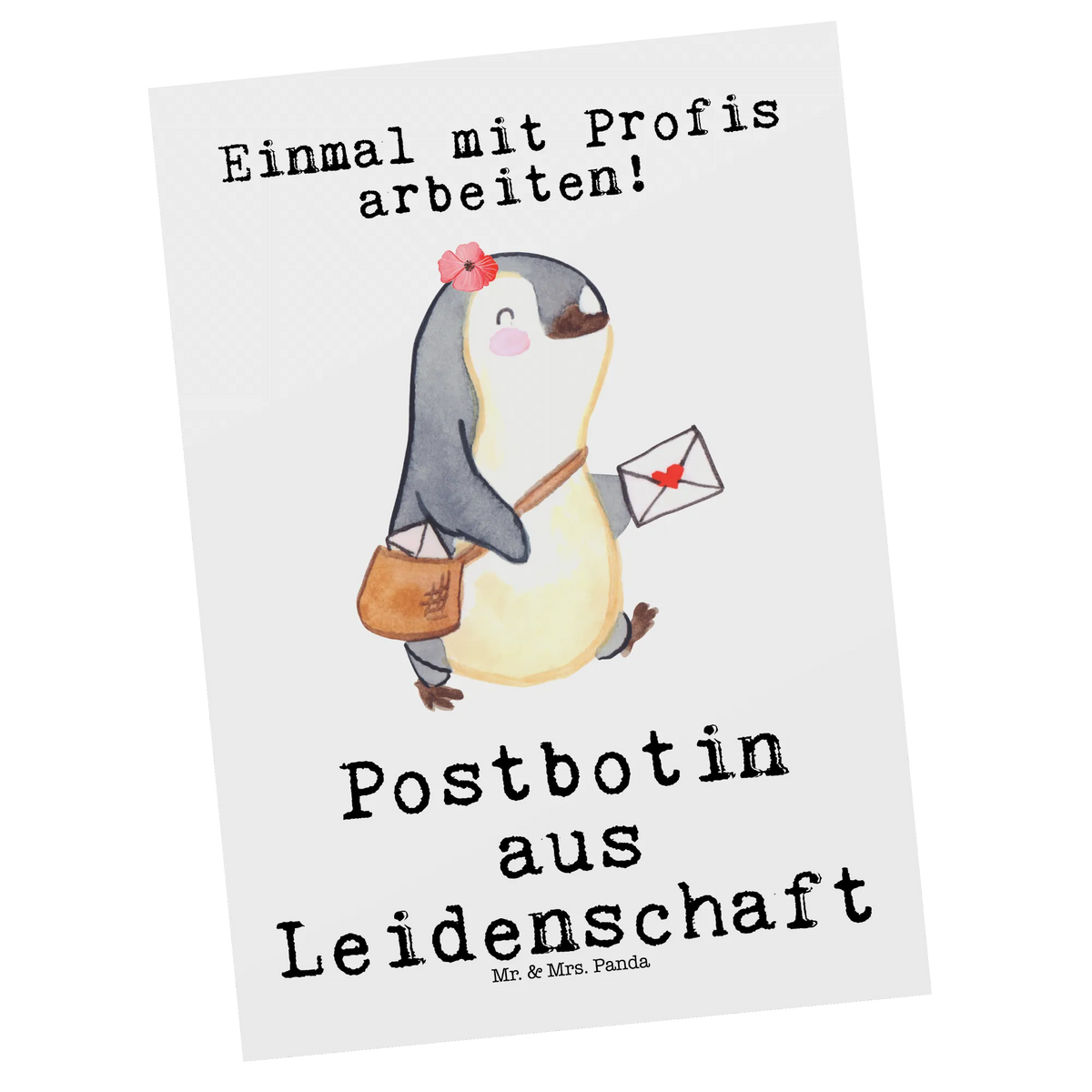 Postcard Postwoman Passion invitation, Postcard, paper, card, postcards, invitation card, gift, letter, gift card, gift idea, best, farewell gift, passing exam, anniversary, retirement, promotion, job start, sayings, funny, profession