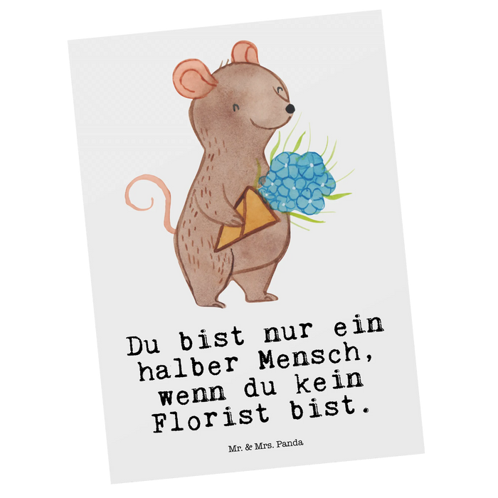 Pocztówka Florysta serce