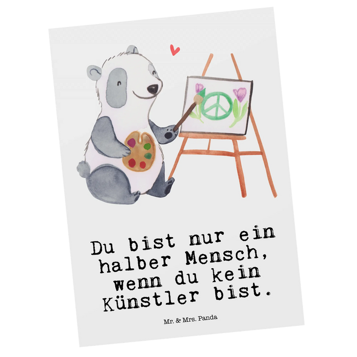 Postkarte Künstler Herz