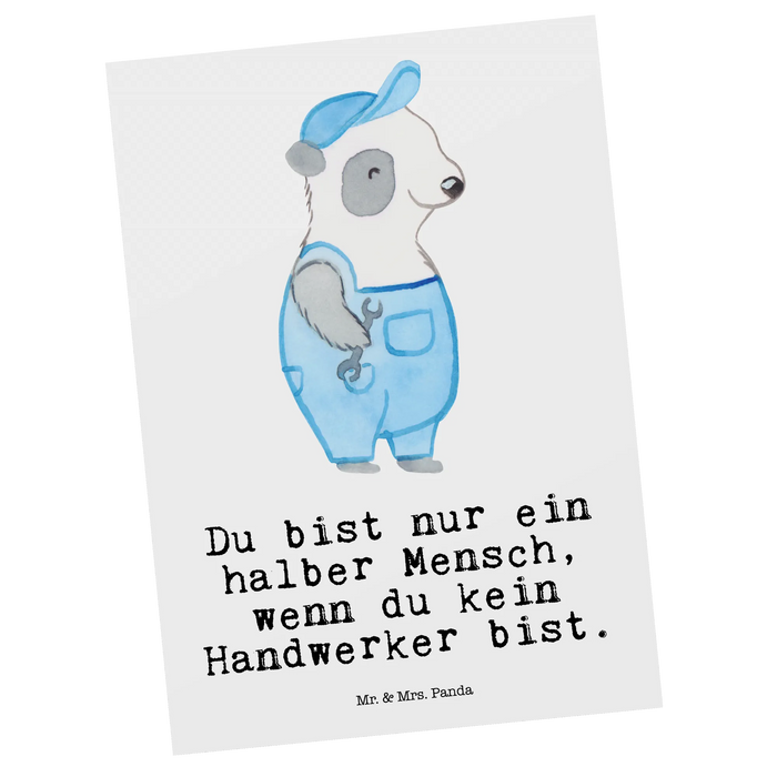 Postkarte Handwerker Herz