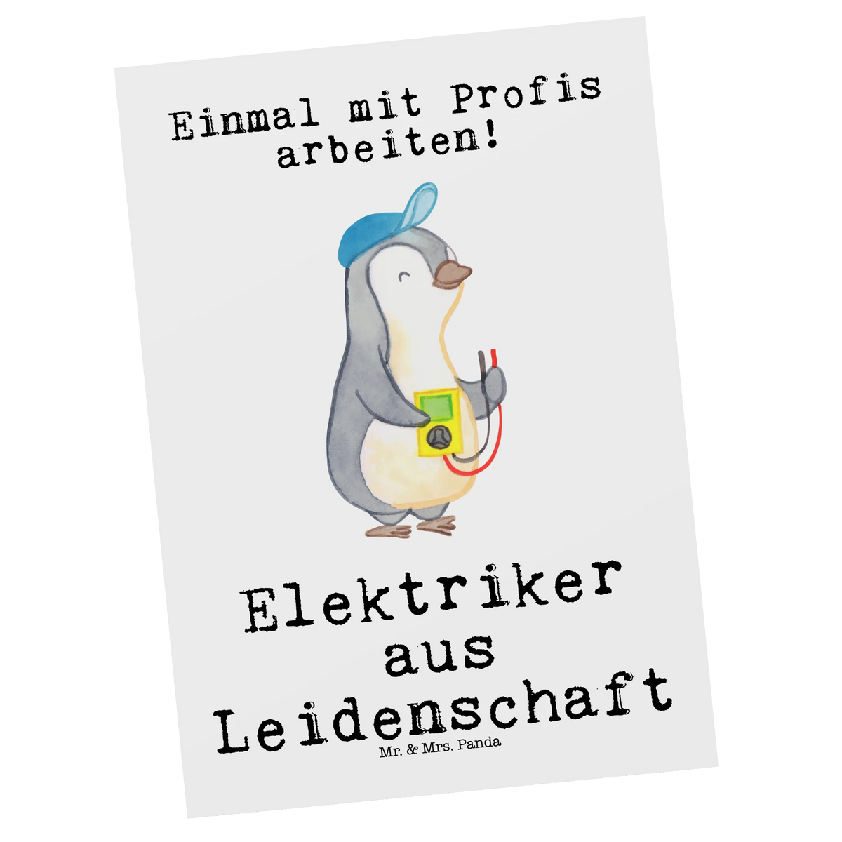 Postcard Electrician Passion card, paper, Postcard, invitation, gift card, postcards, gift, invitation card, letter, gift idea, best, farewell gift, passing exam, anniversary, retirement, promotion, job start, sayings, funny, profession