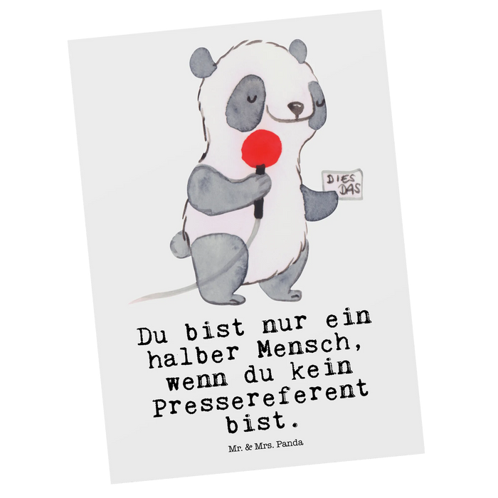 Postkarte Pressereferent Herz