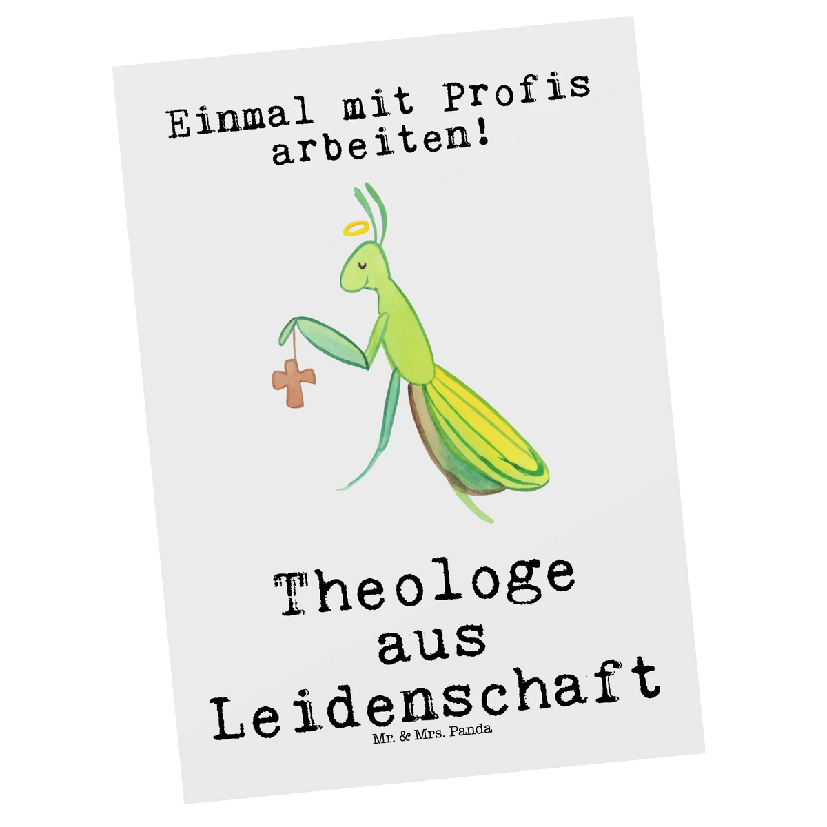 Postcard Theologian Passion invitation, paper, Postcard, postcards, letter, invitation card, card, gift, gift card, gift idea, best, farewell gift, passing exam, anniversary, retirement, promotion, job start, sayings, funny, profession