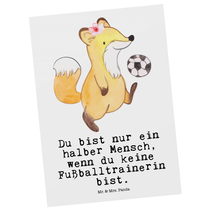Postcard Soccer coach heart