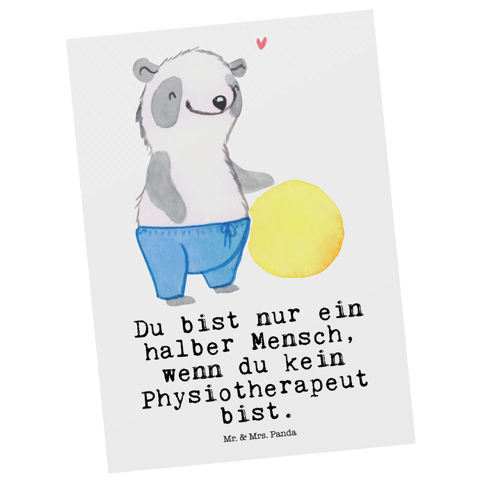 Postkarte Physiotherapeut Herz