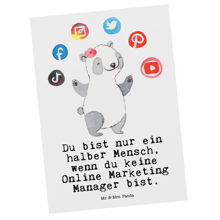 Postcard Online Marketing Manager Heart