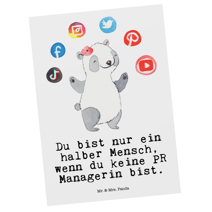 Postcard PR Manager Heart