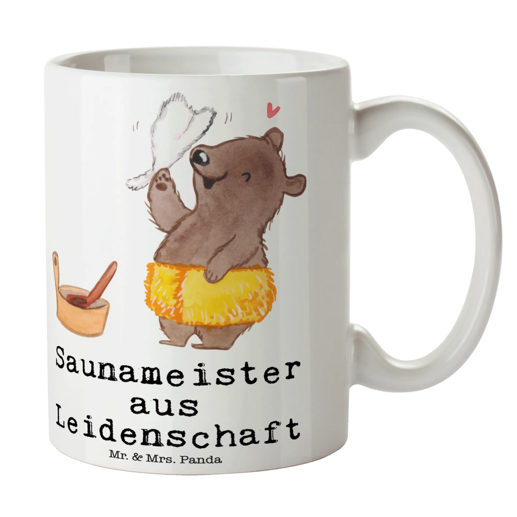 Kubek Mistrz sauny Pasja Zawód, Wykształcenie, Jubileusz, Pożegnanie, Emerytura, Kolega, Koleżanka, Prezent, Dawać, Pracownik, Współpracownik, Firma, Dziękuję, Dziękuję bardzo