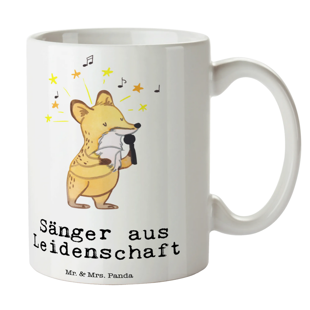 Tasse Sänger aus Leidenschaft Keramiktasse, Tasse mit Zitaten, Kaffeetasse, Geschenktasse, Porzellantasse, Teetasse, Bürotasse, Tasse mit Motiven, Tasse, Beruf, Ausbildung, Jubiläum, Abschied, Rente, Kollege, Kollegin, Geschenk, Schenken, Arbeitskollege, Mitarbeiter, Firma, Danke, Dankeschön