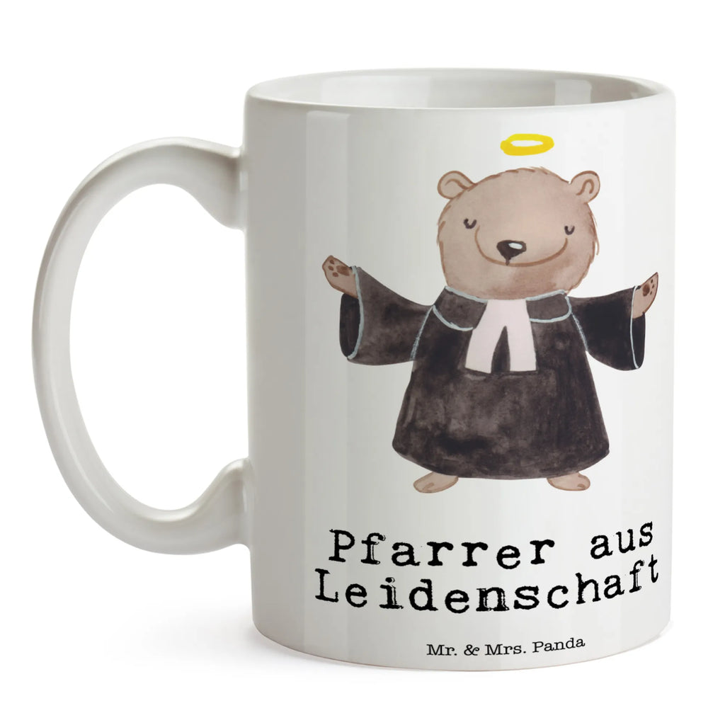 Tasse Pfarrer aus Leidenschaft Geschenktasse, Kaffeetasse, Tasse, Tasse mit Motiven, Teetasse, Porzellantasse, Tasse mit Zitaten, Keramiktasse, Bürotasse, Beruf, Ausbildung, Jubiläum, Abschied, Rente, Kollege, Kollegin, Geschenk, Schenken, Arbeitskollege, Mitarbeiter, Firma, Danke, Dankeschön, Pastor, Prediger<br />Priester, Diener Gottes<br />Geistlicher, Kirche, Pfarrer, Theologe