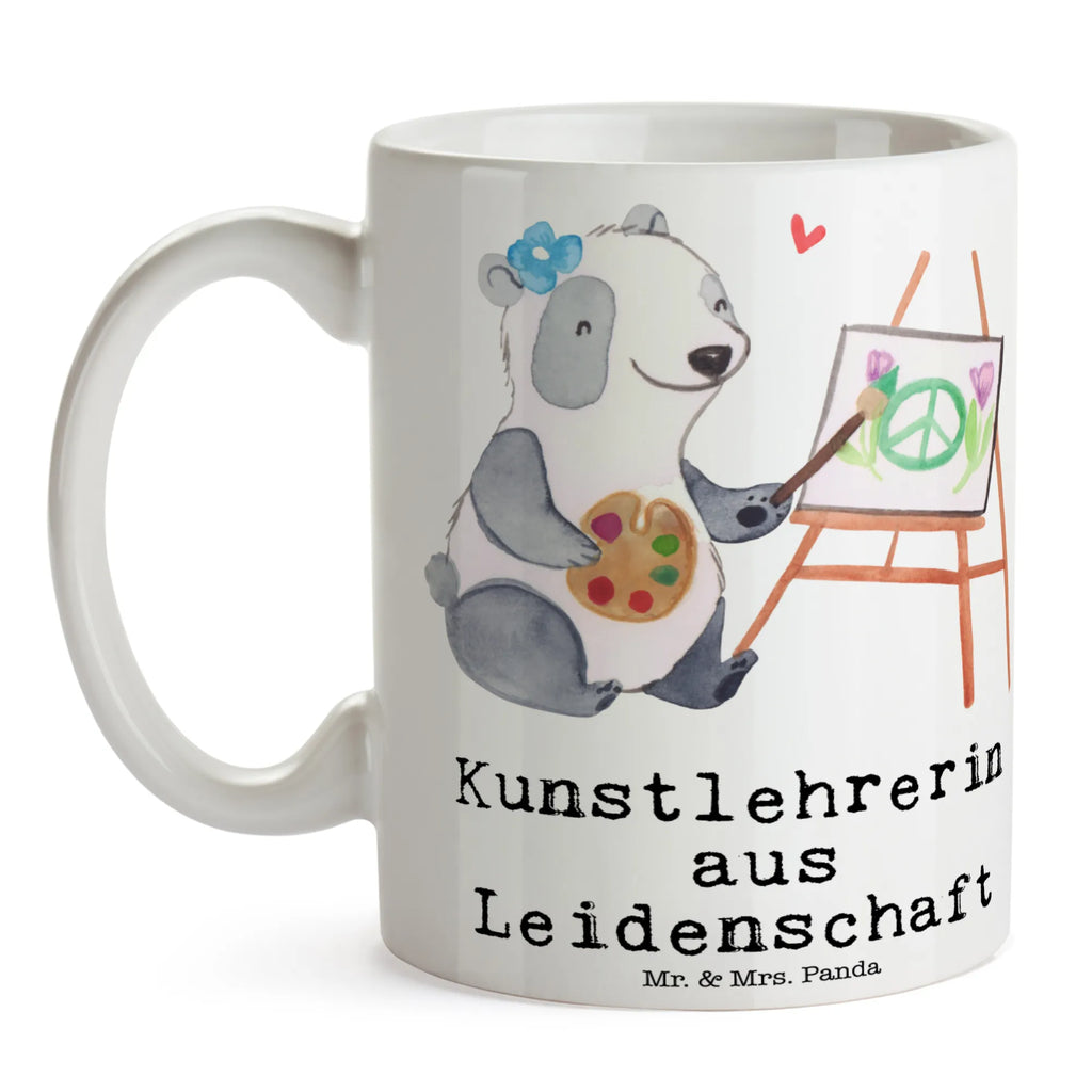 Tasse Kunstlehrerin aus Leidenschaft Porzellantasse, Kaffeetasse, Tasse mit Motiven, Geschenktasse, Tasse mit Zitaten, Bürotasse, Keramiktasse, Teetasse, Tasse, Beruf, Ausbildung, Jubiläum, Abschied, Rente, Kollege, Kollegin, Geschenk, Schenken, Arbeitskollege, Mitarbeiter, Firma, Danke, Dankeschön, Kunstunterricht, Kunstschule, Kunstlehrerin