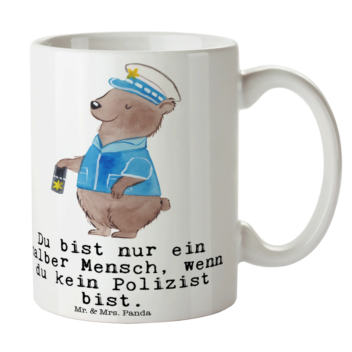 Kubek Policjant serce Prezent, Dziękuję, Zawód, Wykształcenie, Jubileusz, Pożegnanie, Emerytura, Kolega, Koleżanka, Dawać, Pracownik, Współpracownik, Dziękuję bardzo