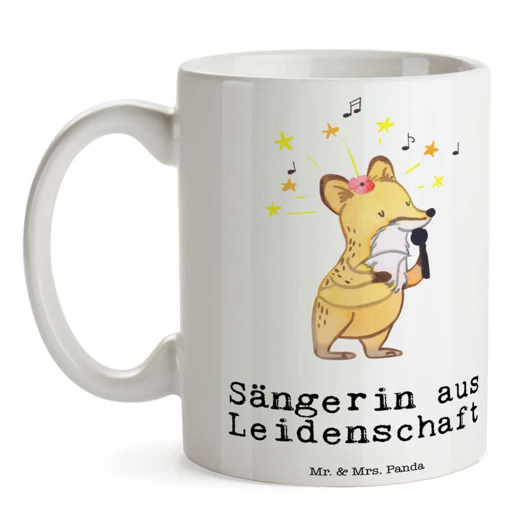 Tasse Sängerin aus Leidenschaft Tasse mit Zitaten, Tasse mit Motiven, Tasse, Kaffeetasse, Bürotasse, Porzellantasse, Keramiktasse, Geschenktasse, Teetasse, Beruf, Ausbildung, Jubiläum, Abschied, Rente, Kollege, Kollegin, Geschenk, Schenken, Arbeitskollege, Mitarbeiter, Firma, Danke, Dankeschön