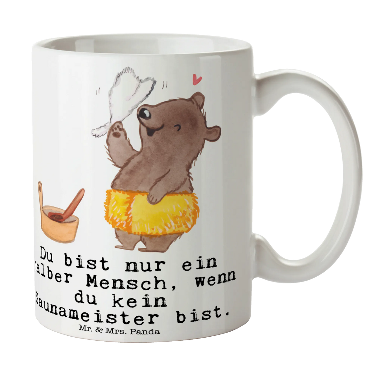 Mug sauna master heart best, profession, job start, farewell gift, promotion, retirement, passing exam, anniversary, gift, gift idea, sayings