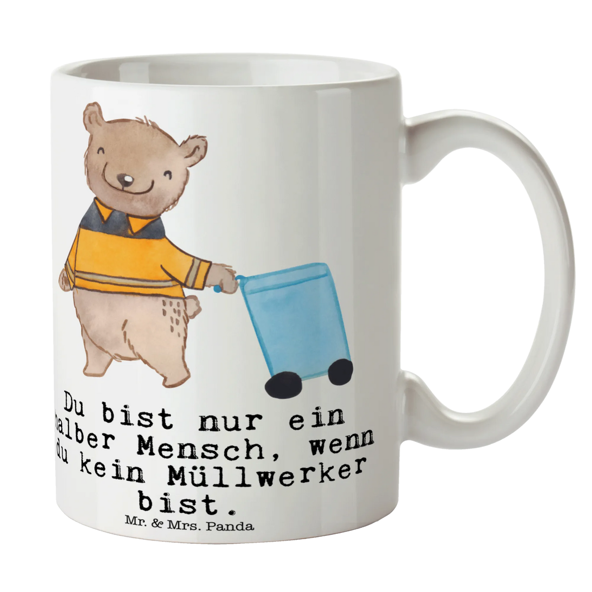 Kubek Śmieciarz Serce Prezent, Dziękuję, Zawód, Wykształcenie, Jubileusz, Pożegnanie, Emerytura, Kolega, Koleżanka, Dawać, Pracownik, Współpracownik, Dziękuję bardzo