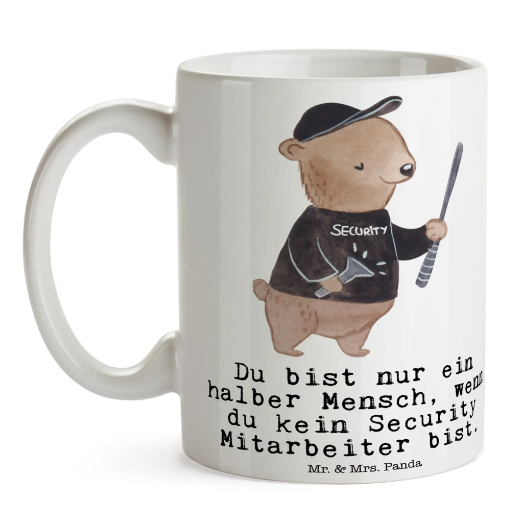 Tasse Security Mitarbeiter mit Herz Tasse mit Zitaten, Porzellantasse, Kaffeetasse, Keramiktasse, Tasse, Bürotasse, Teetasse, Geschenktasse, Tasse mit Motiven, Beruf, Ausbildung, Jubiläum, Abschied, Rente, Kollege, Kollegin, Geschenk, Schenken, Arbeitskollege, Mitarbeiter, Firma, Danke, Dankeschön