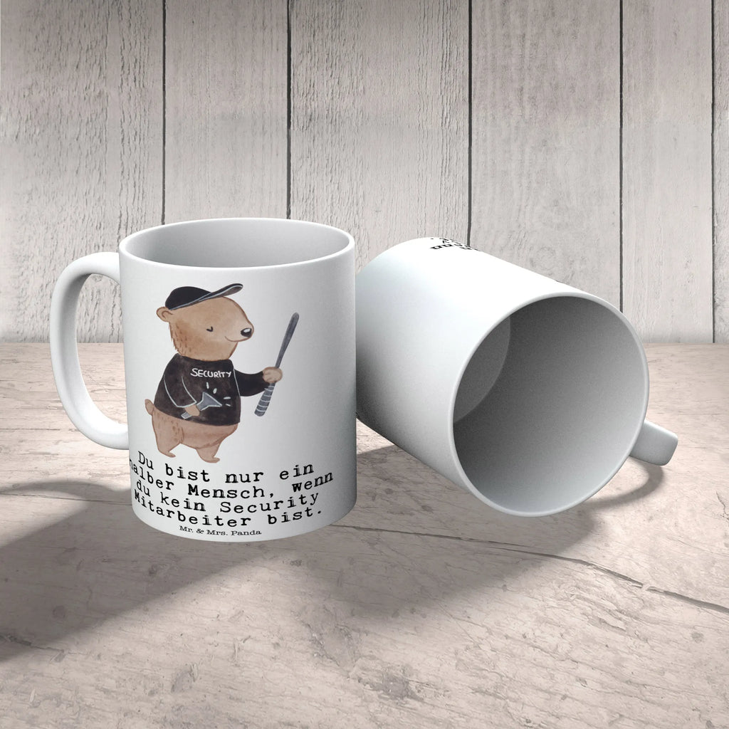 Tasse Security Mitarbeiter mit Herz Tasse mit Zitaten, Porzellantasse, Kaffeetasse, Keramiktasse, Tasse, Bürotasse, Teetasse, Geschenktasse, Tasse mit Motiven, Beruf, Ausbildung, Jubiläum, Abschied, Rente, Kollege, Kollegin, Geschenk, Schenken, Arbeitskollege, Mitarbeiter, Firma, Danke, Dankeschön
