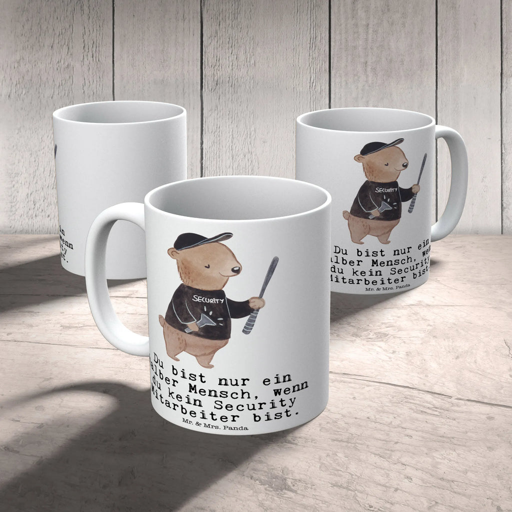 Tasse Security Mitarbeiter mit Herz Tasse mit Zitaten, Porzellantasse, Kaffeetasse, Keramiktasse, Tasse, Bürotasse, Teetasse, Geschenktasse, Tasse mit Motiven, Beruf, Ausbildung, Jubiläum, Abschied, Rente, Kollege, Kollegin, Geschenk, Schenken, Arbeitskollege, Mitarbeiter, Firma, Danke, Dankeschön