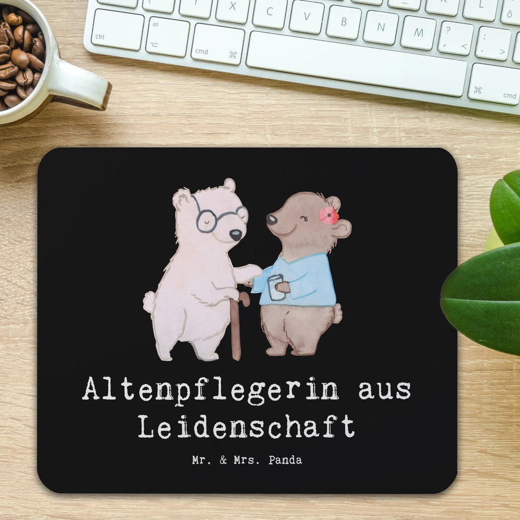 Mouse mat Elderly caregiver Passion Mouse Pad, Student, mousepad, Print, fun, Pad, Work, Office, Study, saying, Gift, Motif, PC, Mouse, gift, gift idea, best, farewell gift, passing exam, anniversary, retirement, promotion, job start, sayings, funny, profession