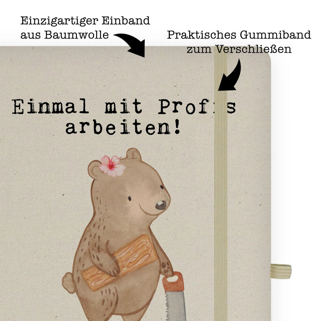 Cotton notebook Carpenter Passion address book, journal, notes, entry book, diary, notepad, sketchbook, notebook, writing book, gift, gift idea, best, farewell gift, passing exam, anniversary, retirement, promotion, job start, sayings, funny, profession