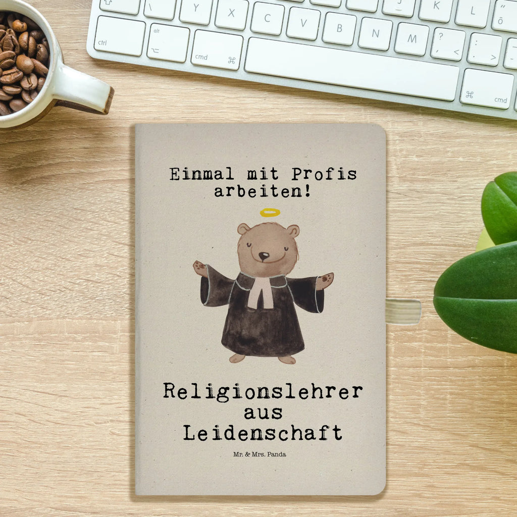 Cotton notebook Religious Teacher Passion notepad, writing book, notebook, notes, diary, journal, address book, sketchbook, entry book, gift, gift idea, best, farewell gift, passing exam, anniversary, retirement, promotion, job start, sayings, funny, profession