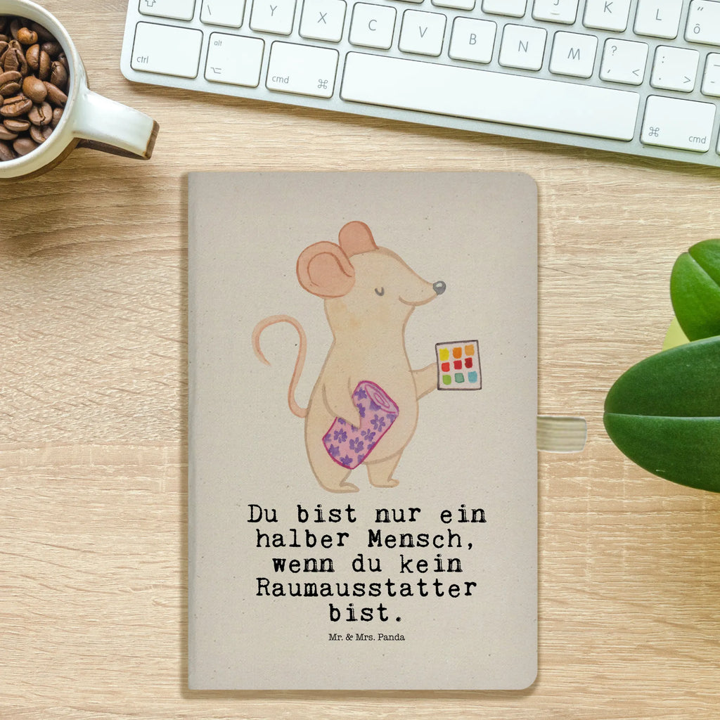 Cotton notebook Interior decorator heart writing book, notepad, notes, sketchbook, notebook, address book, journal, entry book, diary, gift, gift idea, best, farewell gift, passing exam, anniversary, retirement, promotion, job start, sayings, funny, profession