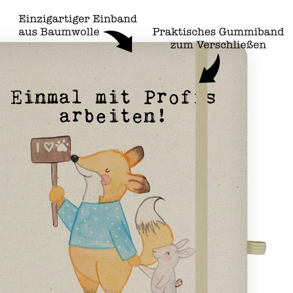 Cotton notebook Animal protector passion notepad, address book, sketchbook, entry book, writing book, diary, notebook, notes, journal, gift, gift idea, best, farewell gift, passing exam, anniversary, retirement, promotion, job start, sayings, funny, profession