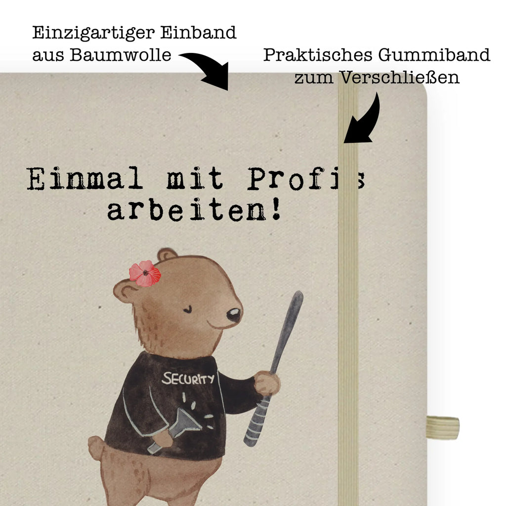 Cotton notebook Security Service Employee Passion writing book, diary, notepad, notebook, sketchbook, entry book, notes, address book, journal, gift, gift idea, best, farewell gift, passing exam, anniversary, retirement, promotion, job start, sayings, funny, profession