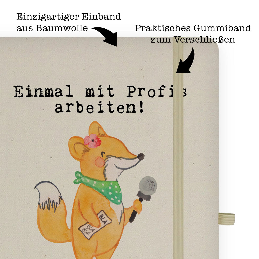 Cotton notebook female journalist Passion sketchbook, entry book, notes, address book, writing book, journal, notebook, notepad, diary, gift, gift idea, best, farewell gift, passing exam, anniversary, retirement, promotion, job start, sayings, funny, profession