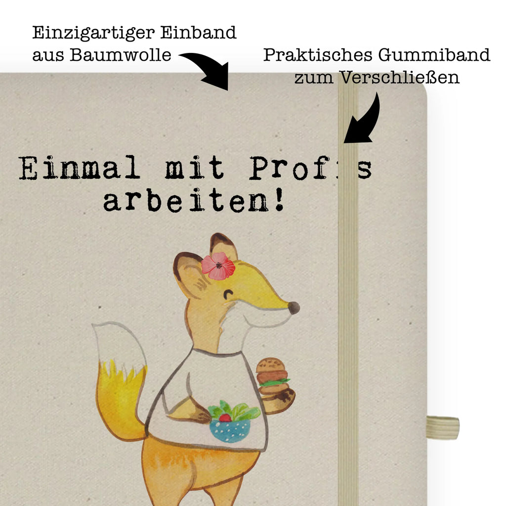 Bawełniany notatnik DIN A4 Systemgastronomka pasja Zawód, Wykształcenie, Jubileusz, Pożegnanie, Emerytura, Kolega, Koleżanka, Prezent, Dawać, Pracownik, Współpracownik, Firma, Dziękuję, Dziękuję bardzo