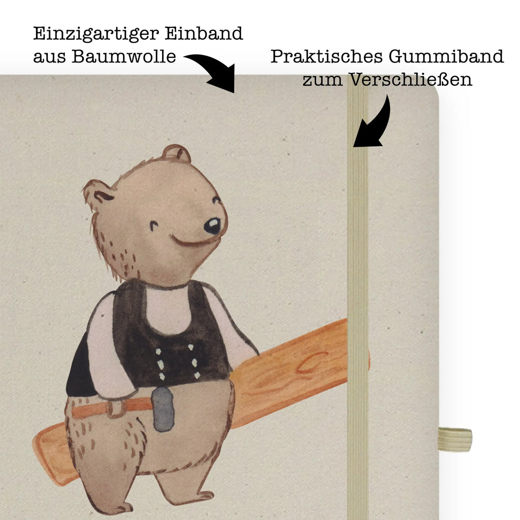 Cotton notebook Carpenter Heart notepad, notes, writing book, address book, diary, notebook, sketchbook, entry book, journal, gift, gift idea, best, farewell gift, passing exam, anniversary, retirement, promotion, job start, sayings, funny, profession